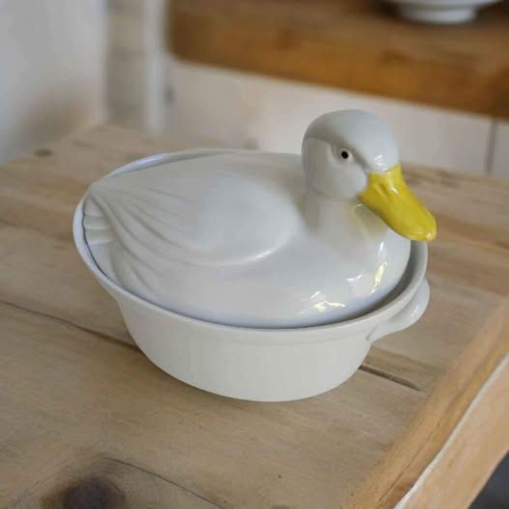 🦆Vintage Hall & Co Carbone Duck Covered Casserole Terrine Baking Dish